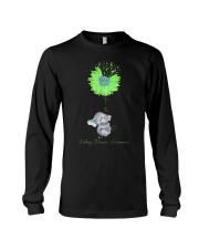 Kidney Disease Awareness Elephant With Sunflower Faith Long Sleeve Tee tile