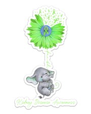 Kidney Disease Awareness Elephant With Sunflower Faith Sticker tile