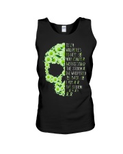 Mental Health Awareness Daisy Skull They Whispered To Her You Can't Withstand Storm Unisex Tank tile