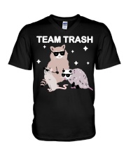 Gift For Raccoon Lover Team Trash V-Neck T-Shirt tile
