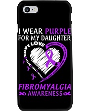 Fibromyalgia Awareness I Wear Purple For My Daughter Hope Support Phone Case tile