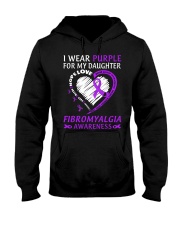 Fibromyalgia Awareness I Wear Purple For My Daughter Hope Support Hooded Sweatshirt tile