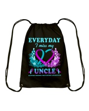 Suicide Prevention Awareness Everyday I Miss My Uncle Drawstring Bag tile