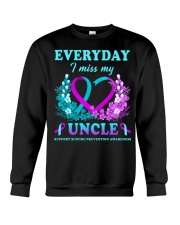 Suicide Prevention Awareness Everyday I Miss My Uncle Crewneck Sweatshirt tile