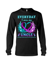 Suicide Prevention Awareness Everyday I Miss My Uncle Long Sleeve Tee tile