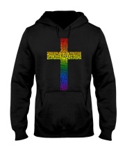 LGBT Lesbian Gift Jesus Loves Me Hooded Sweatshirt tile