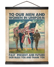 Veteran Gift To Our Men And Women In Uniform Present And Future God Bless You Thank You Hanging Canvas tile