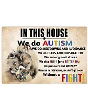 In This House We Do Autism Horizontal Poster tile