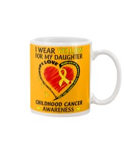 Childhood Cancer Awareness I Wear Yellow For My Daughter Mug tile