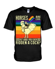 LGBT Pride Gift But Have You Ever Ridden A Cock V-Neck T-Shirt tile