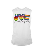 LGBT Pride Gift Peace Love Equality Sleeveless Tee tile