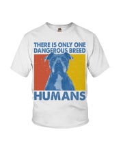Gift For Dog Lover Bulldog Dangerous Breed Humans Youth T-Shirt tile