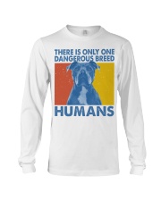 Gift For Dog Lover Bulldog Dangerous Breed Humans Long Sleeve Tee tile