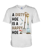 Gardening Gift A Dirty Hoe Is A Happy Hoe V-Neck T-Shirt tile