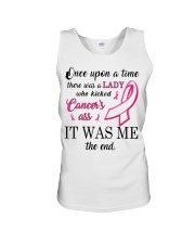 Breast Cancer Awareness There Was Lady Who Kicked Cancer's Asss It Was Me Unisex Tank tile