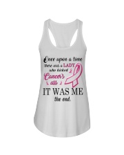 Breast Cancer Awareness There Was Lady Who Kicked Cancer's Asss It Was Me Ladies Flowy Tank tile
