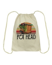 Gift For Gardener Pot Head Drawstring Bag tile