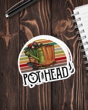 Gift For Gardener Pot Head Sticker - 6 pack (Vertical) aos-sticker-6-pack-vertical-lifestyle-front-05