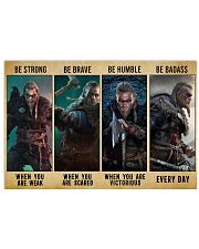 Viking Be Strong Be Brave Be Humble Be Badass 24x16 Poster front