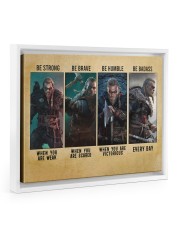 Viking Be Strong Be Brave Be Humble Be Badass 14x11 White Floating Framed Canvas Prints thumbnail