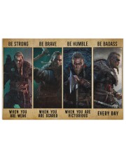 Viking Be Strong Be Brave Be Humble Be Badass 250 Piece Puzzle (horizontal) thumbnail