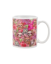 Gift For Sloth Lover Sloths And Flowers Mug tile