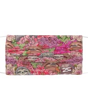 Gift For Sloth Lover Sloths And Flowers Mask tile