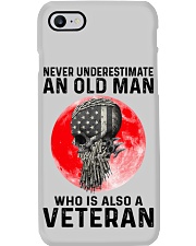 Veteran Gift Skull Blood Moon Never Underestimate An Old Man Who Is A Veteran Phone Case tile