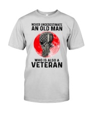 Veteran Gift Skull Blood Moon Never Underestimate An Old Man Who Is A Veteran Premium Fit Mens Tee tile