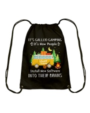 Camping Lover It's Called Camping It's How People Install New Software Drawstring Bag tile