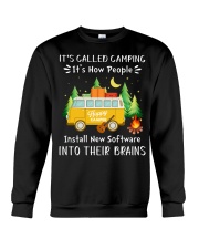 Camping Lover It's Called Camping It's How People Install New Software Crewneck Sweatshirt tile
