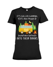 Camping Lover It's Called Camping It's How People Install New Software Premium Fit Ladies Tee tile