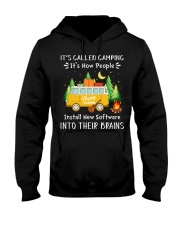 Camping Lover It's Called Camping It's How People Install New Software Hooded Sweatshirt tile