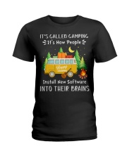 Camping Lover It's Called Camping It's How People Install New Software Ladies T-Shirt tile
