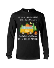 Camping Lover It's Called Camping It's How People Install New Software Long Sleeve Tee tile