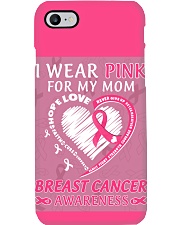 Breast Cancer Awareness Heart I Wear Pink For My Mom Phone Case tile