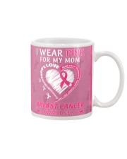 Breast Cancer Awareness Heart I Wear Pink For My Mom Mug tile