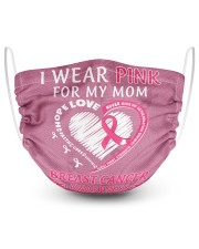 Breast Cancer Awareness Heart I Wear Pink For My Mom Masks tile