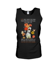 My Smile Hides The Pain I Am A Multiple Sclerosis Warrior Tatoo Girl Unisex Tank tile