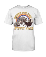Gift For Raccoon Lover Support Your Local Street Cats Premium Fit Mens Tee tile