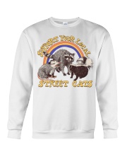 Gift For Raccoon Lover Support Your Local Street Cats Crewneck Sweatshirt tile