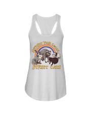 Gift For Raccoon Lover Support Your Local Street Cats Ladies Flowy Tank tile