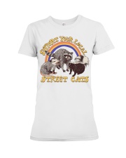 Gift For Raccoon Lover Support Your Local Street Cats Premium Fit Ladies Tee tile