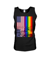 American LGBT Flag Unisex Tank tile