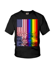 American LGBT Flag Youth T-Shirt tile