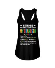 Autism Awareness 5 Things You Should Know About My Grandson Ladies Flowy Tank tile