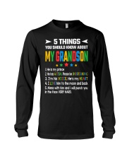 Autism Awareness 5 Things You Should Know About My Grandson Long Sleeve Tee tile