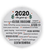 2020 The Year Of Global Pandemic Circle Ornament Circle ornament - single (wood) thumbnail