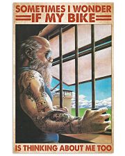 Racing Lover Old Man Sometimes I Wonder If My Bike Is Thinking About Me 11x17 Poster front