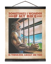Racing Lover Old Man Sometimes I Wonder If My Bike Is Thinking About Me Hanging Canvas tile